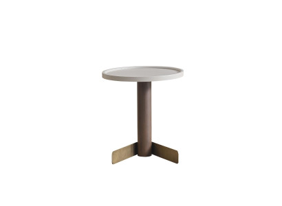 White Side table Living room tables Modern Wood round table wooden base